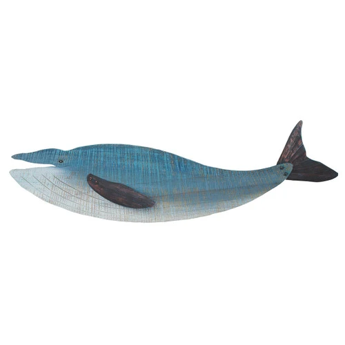 Blue Whale Wood Wall Art - Image 2