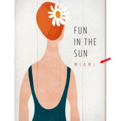 Sunny Swimmer Personalized Sign