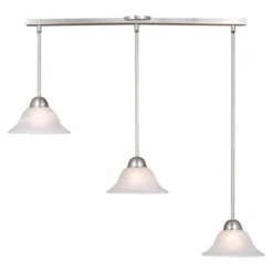 Leonardo 3 Light Pendant - Brushed Nickel