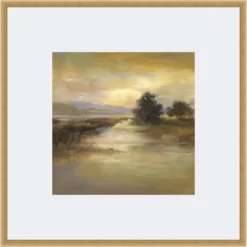 Riverbank Framed Print
