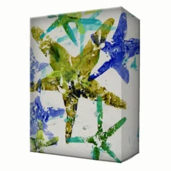 Blue & Green Starfish Aluminum Wall Art