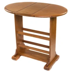 Small Teak Drop-Leaf Table