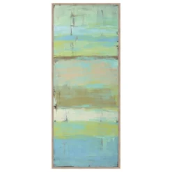 Seafoam Abstract II Framed Canvas