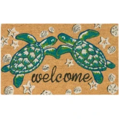 Turtle Pair Coir Welcome Mat - 2 X 3