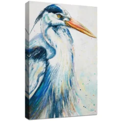 Majestic Heron Canvas Art