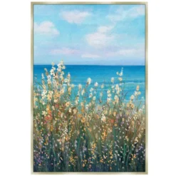 Coastal Wildflowers II Canvas Art