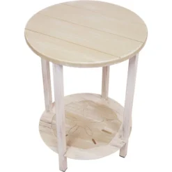 Catalina End Table With Sand Dollar Shelf