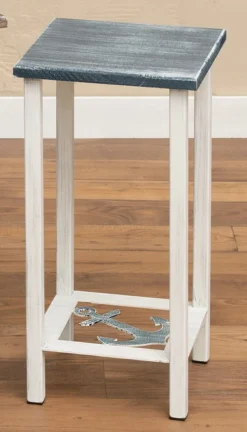 Weathered Anchor Accent Table