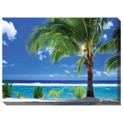 Crystal Blue Indoor/Outdoor Canvas Art