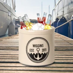 Anchor Personalized Established Crock - Black