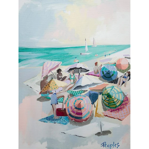 Sunday Crowd II Canvas Wall Art