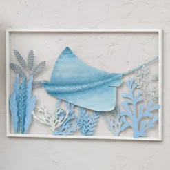 Blue Ray & Reef Metal Wall Art