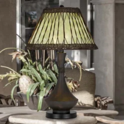 Tropical Delight Metal Table Lamp