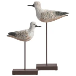 Coastal Bird Statues - Set Of 2