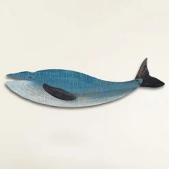 Blue Whale Wood Wall Art