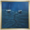 Gold Framed Nautical Canvas Wall Art