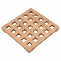 Large Teak Square Trivet
