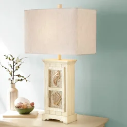 Ivory Shell Impressions Table Lamp