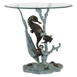 Patina Bay Seahorse End Table
