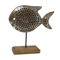 Silver Fish Carved Fish